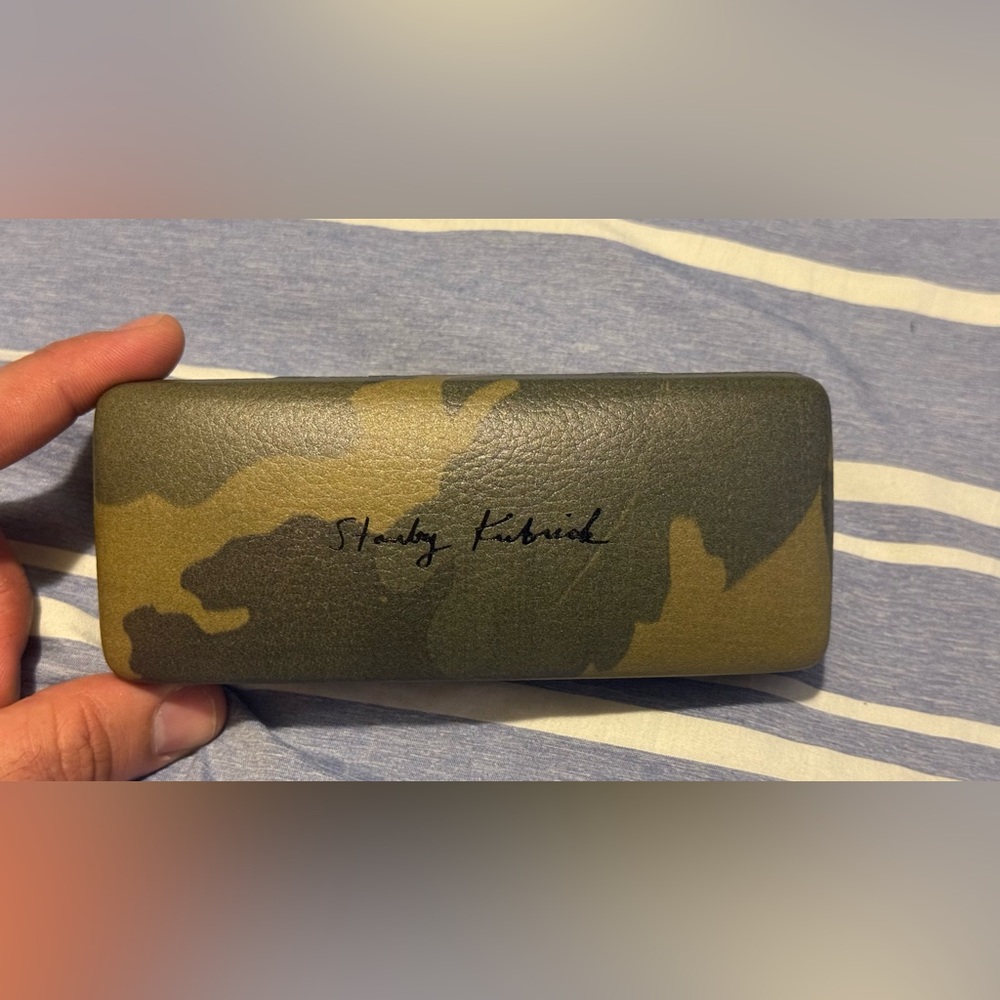 Jacques Marie Mage Leather Sunglasses Case Camo *Case Only No Sunglasses*